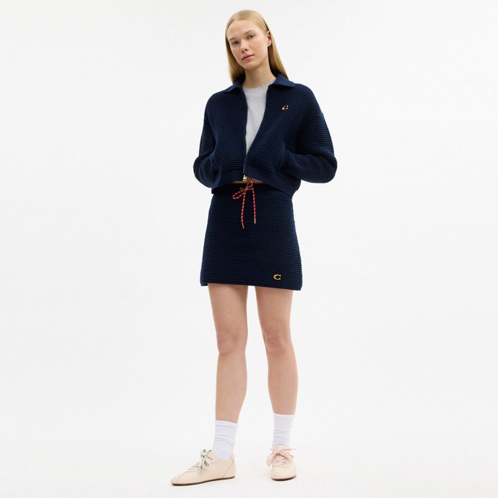 Coach Textured Knit Skirt — фото 2