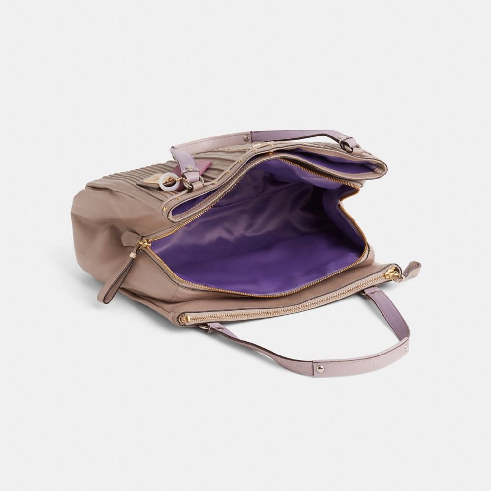 COACH®,Upcrafted Madison Pintuck Café Carryall,,Inside View,Top View