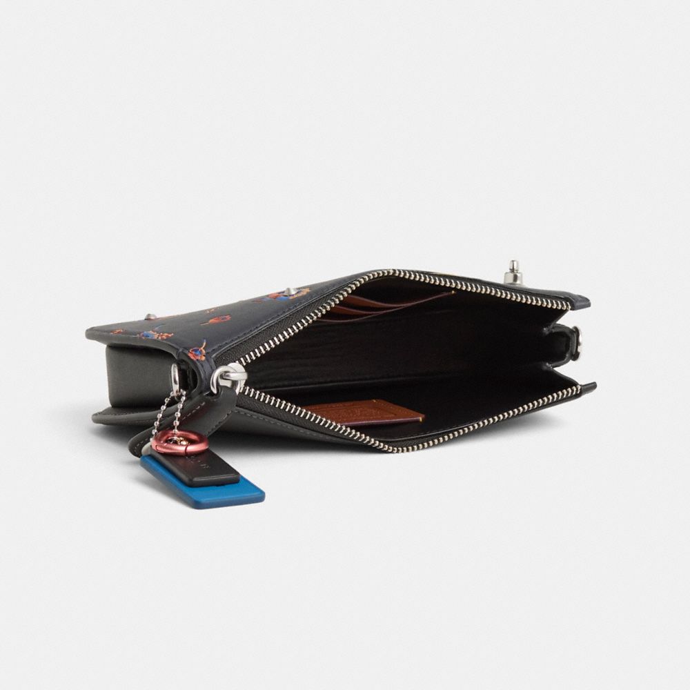 COACH®,Upcrafted Penn Shoulder Bag,Black,Inside View,Top View