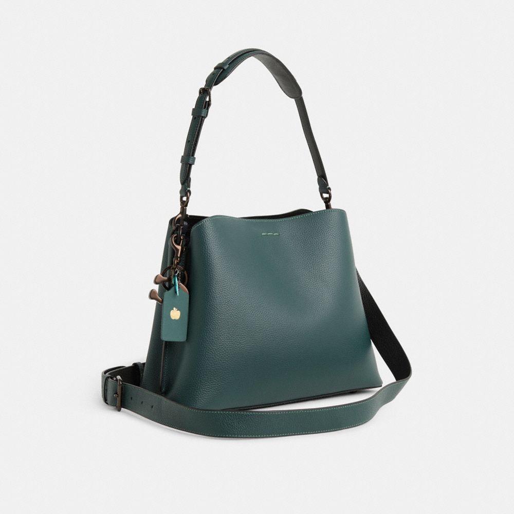 COACH®,Upcrafted Willow Shoulder Bag,,Angle View