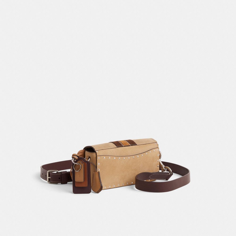 COACH®,Upcrafted Studio Bag 20,Beige,Angle View