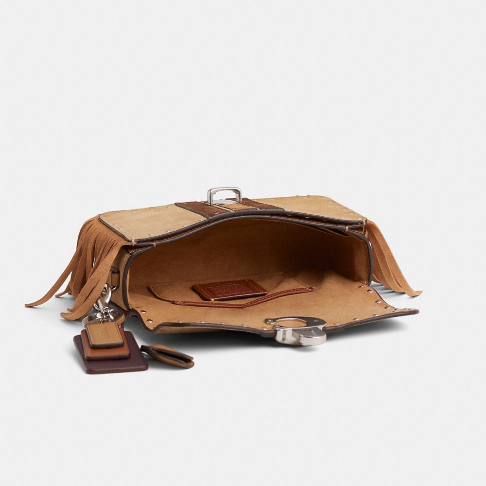 COACH®,Upcrafted Studio Bag 20,Beige,Inside View,Top View