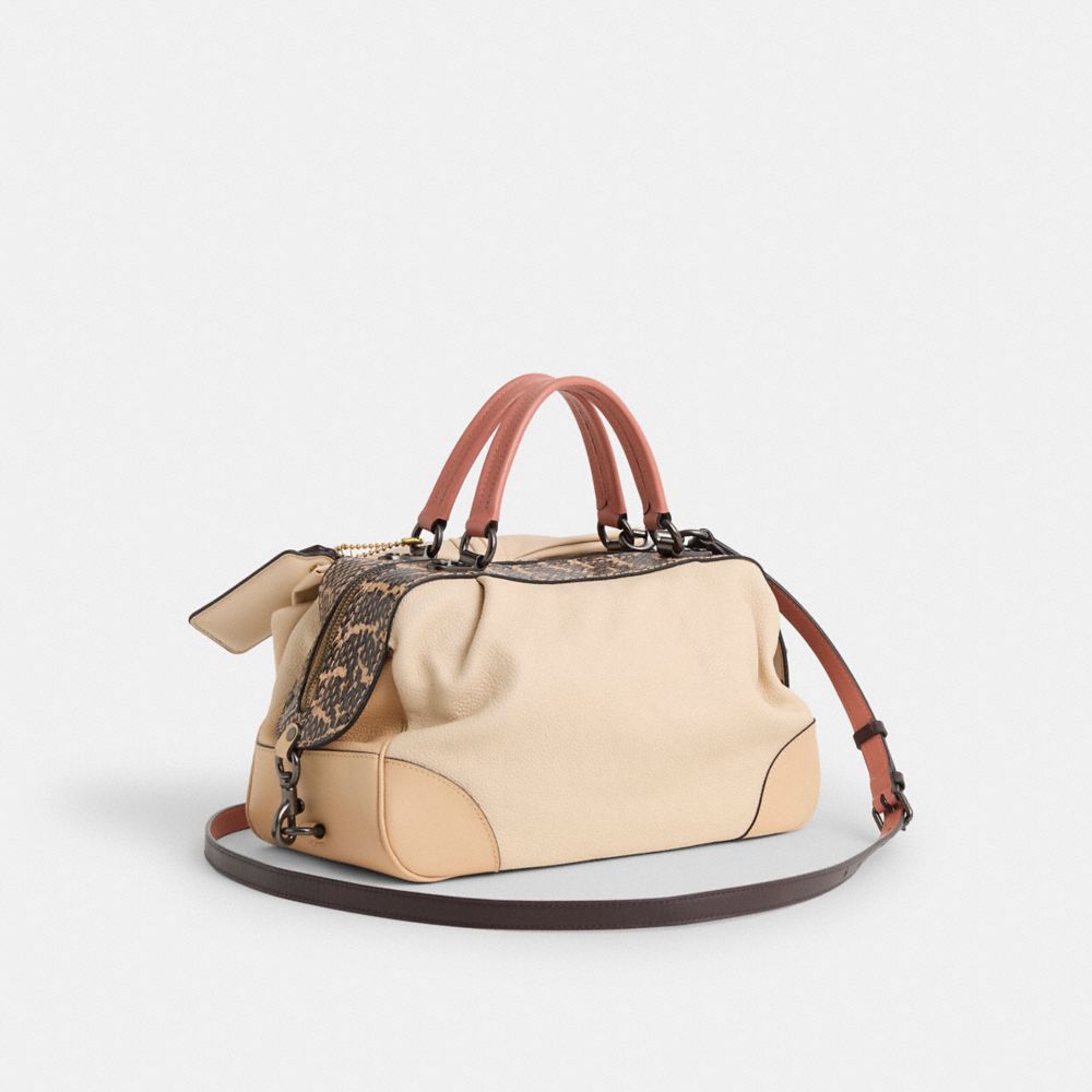 COACH®,Upcrafted Lane Satchel,,Angle View