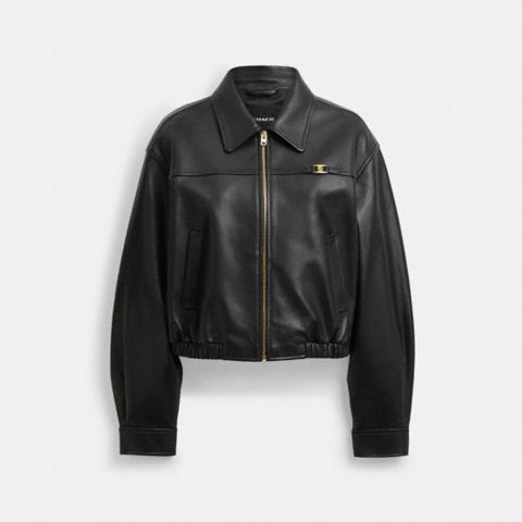 Женские куртки Coach Heritage C Cropped Blouson Jacket
