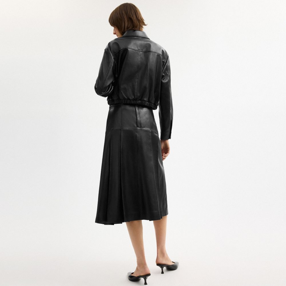 COACH®,VESTE BLOUSON COURTE AVEC C TRADITIONNEL,Noir,Scale View