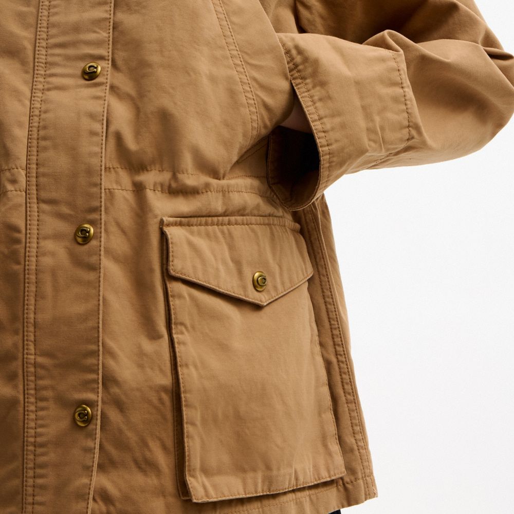Женские куртки Coach Barn Jacket In Organic Cotton — фото 4