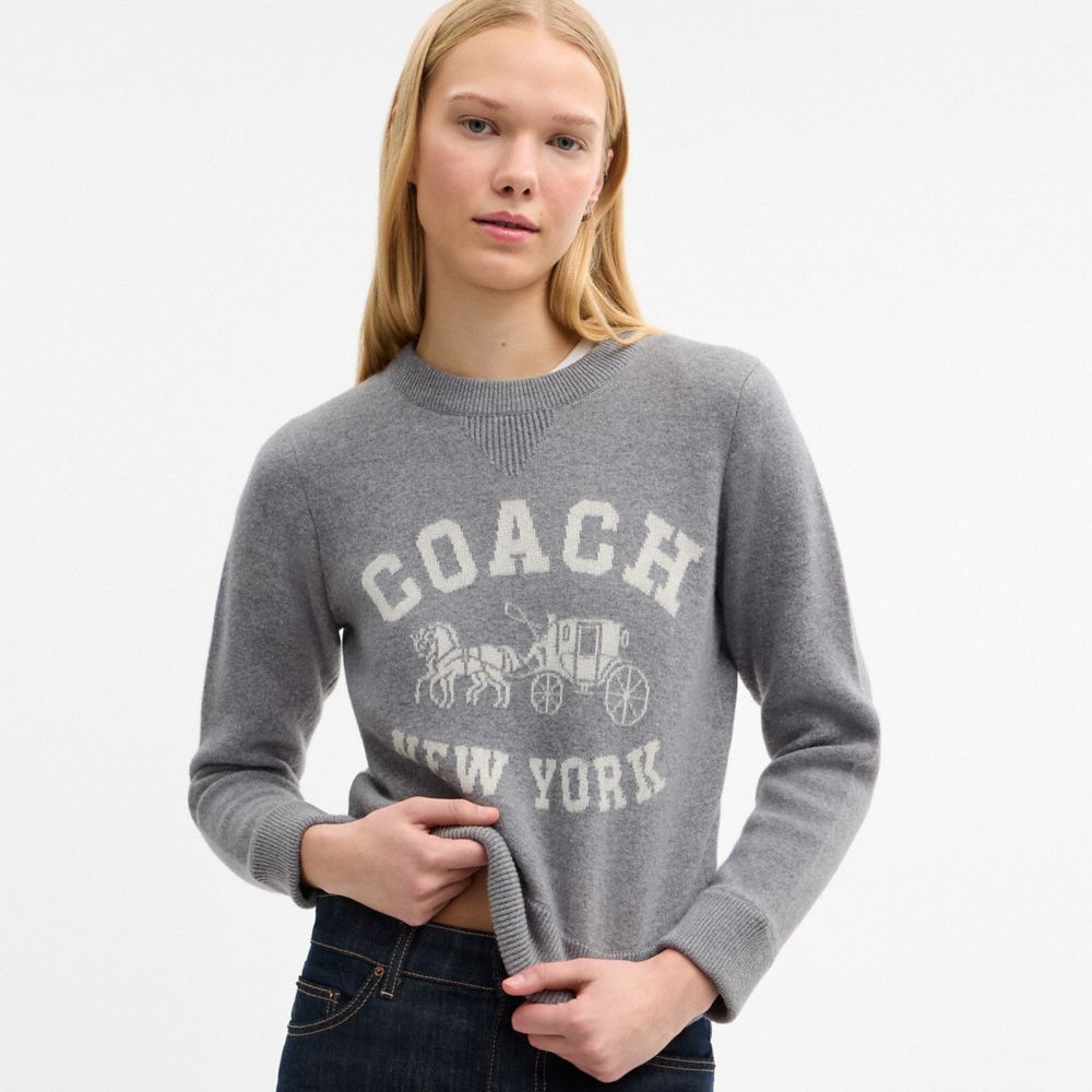 Coach Horse And Carriage Crewneck Sweater — фото 4