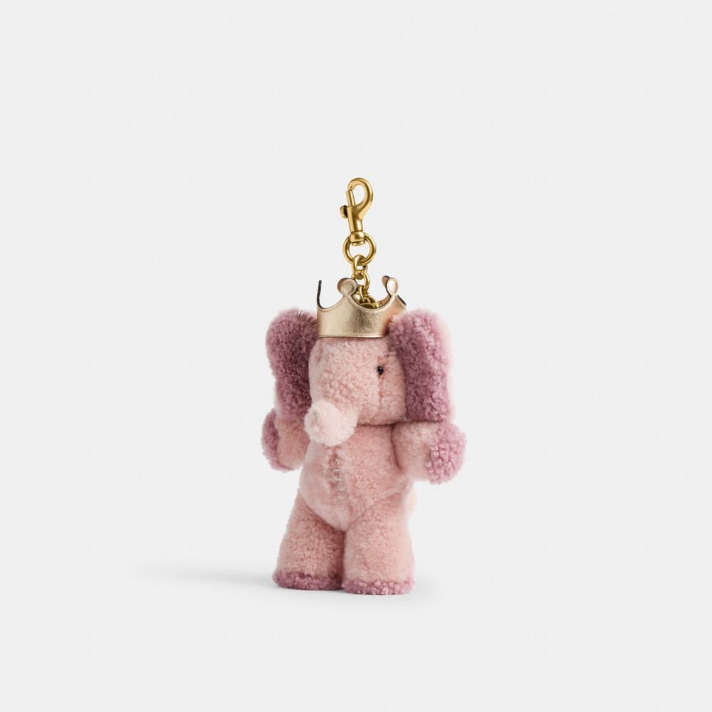 Coach Elie With Crown Bag Charm In Shearling