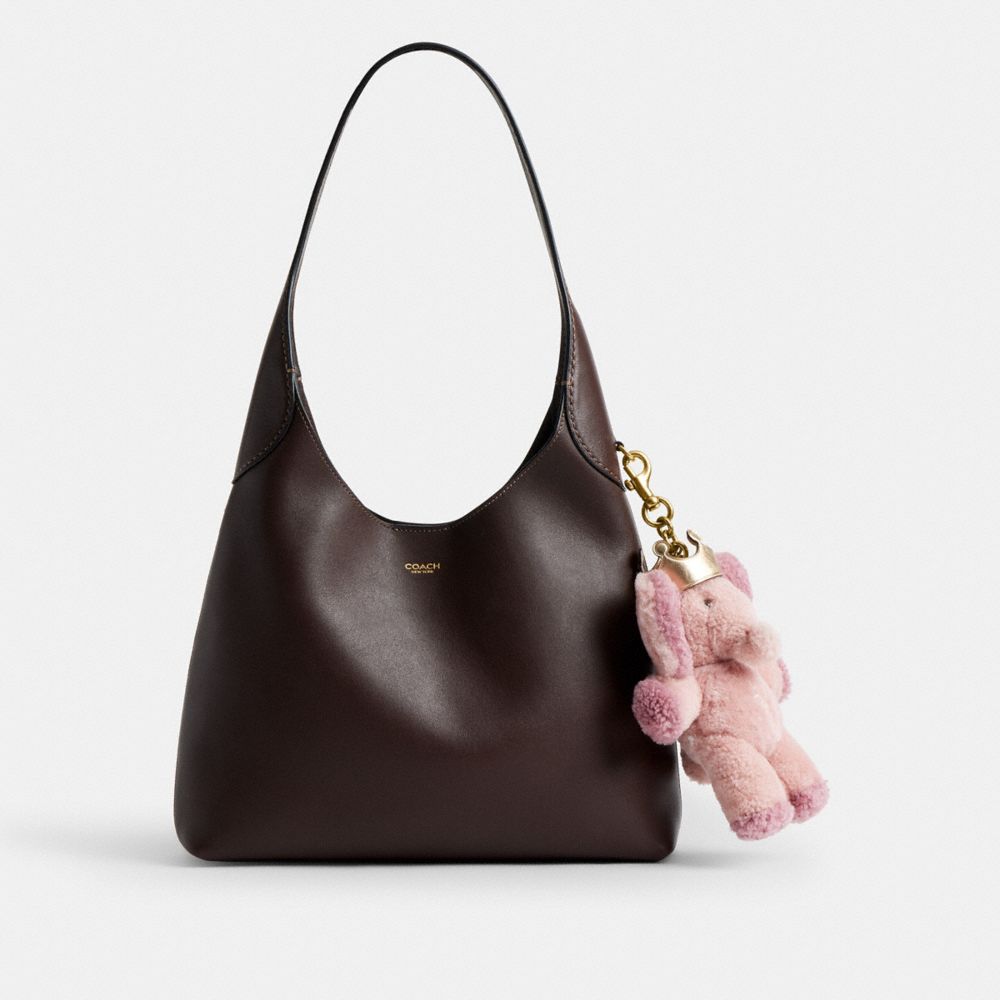 Coach Elie With Crown Bag Charm In Shearling