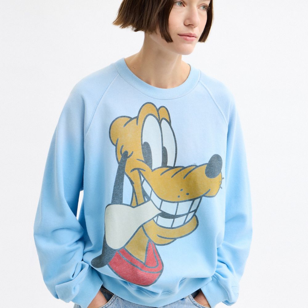 Disney X Coach Pluto Crewneck Sweater