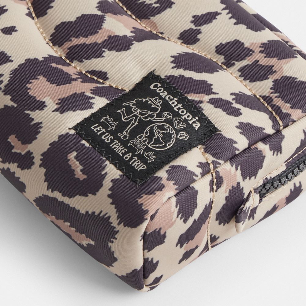 Coachtopia Loop Pouch With Leopard Print