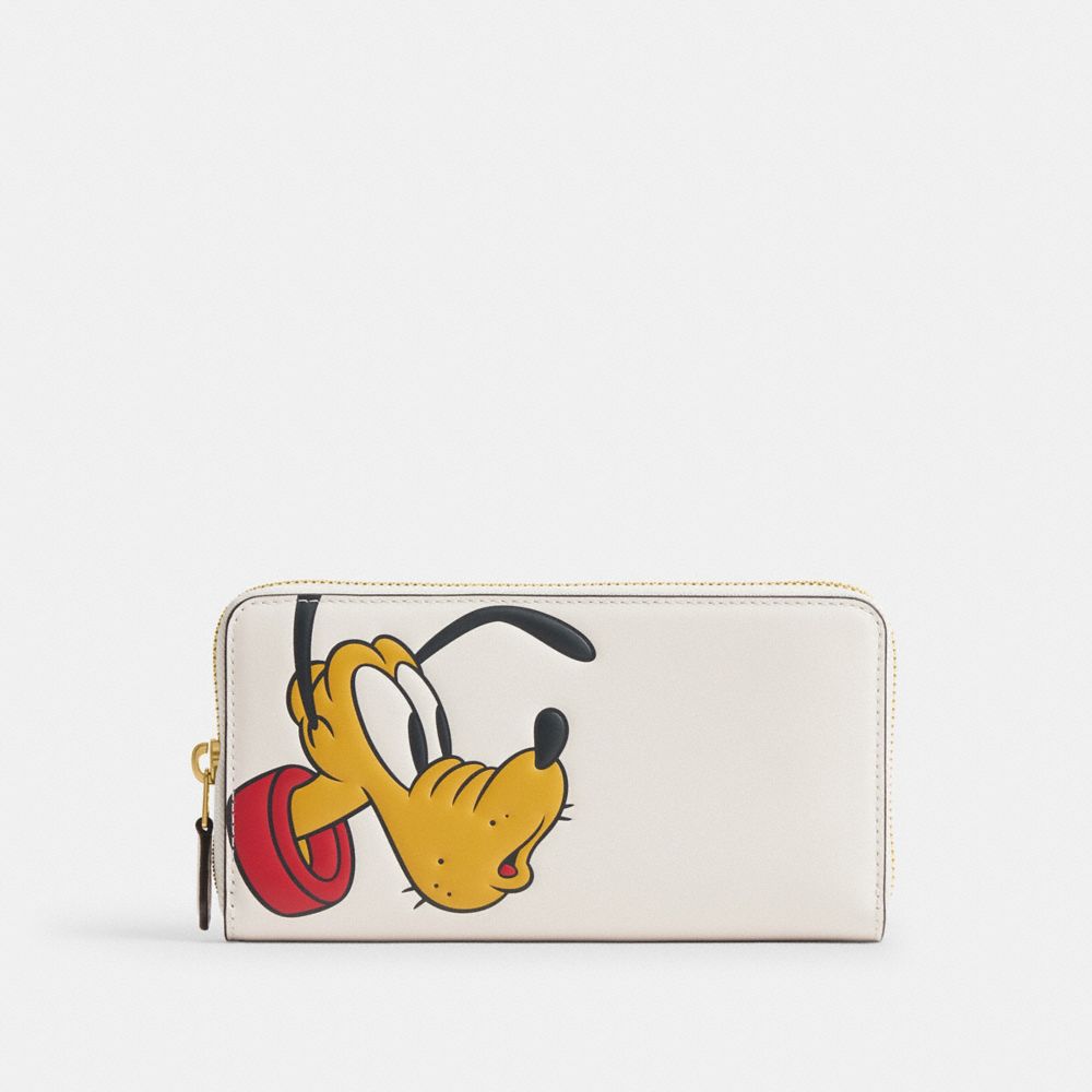 Coach Disney X  Essential Accordion Zip Wallet With Pluto In Multi