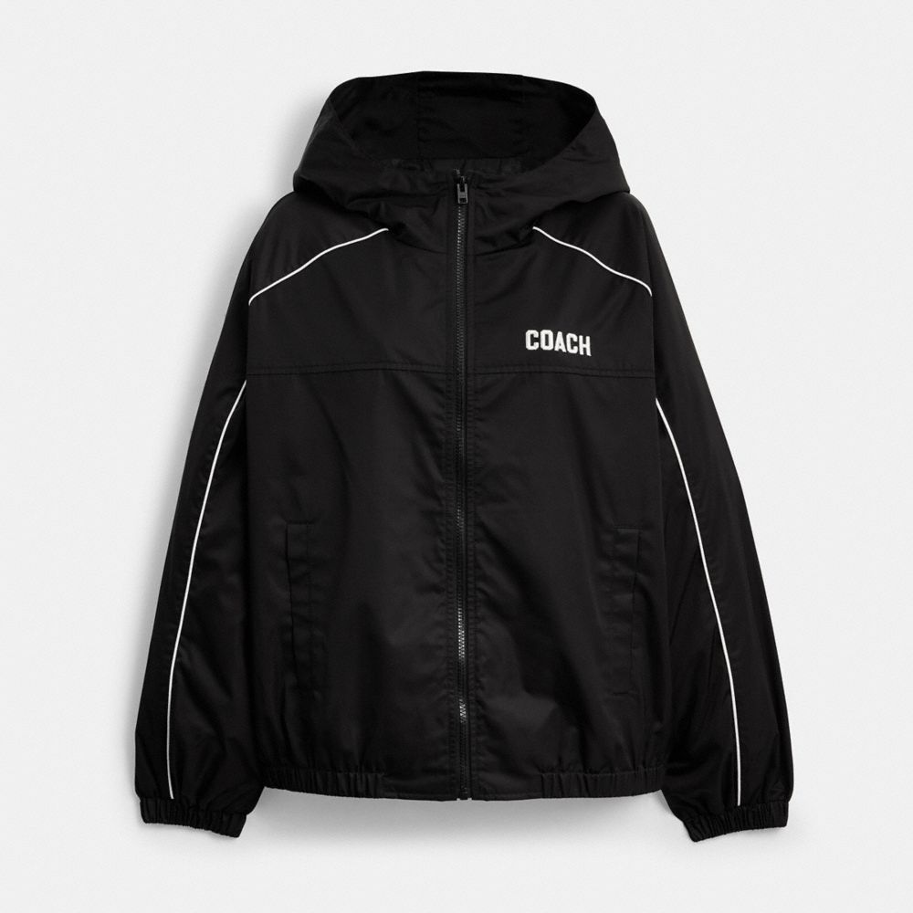Coach Windbreaker In Recycled Polyester In Black