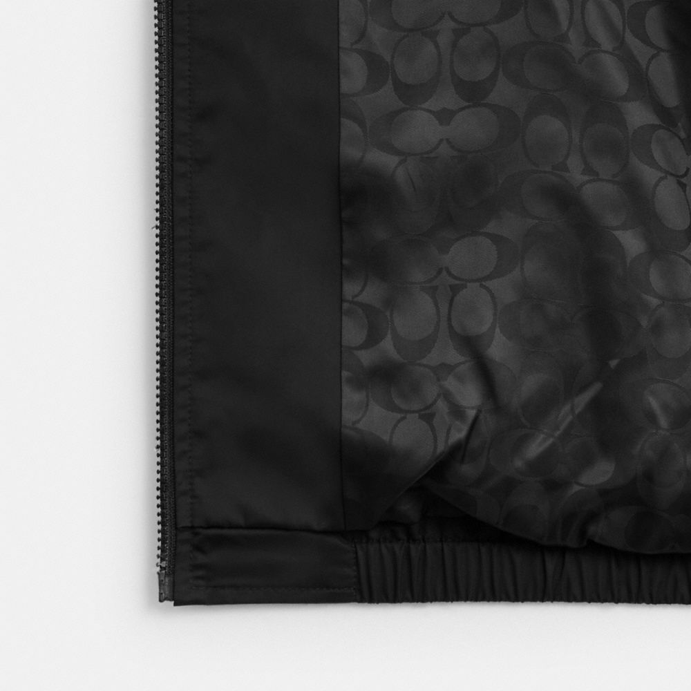 Coach Windbreaker In Recycled Polyester In Black
