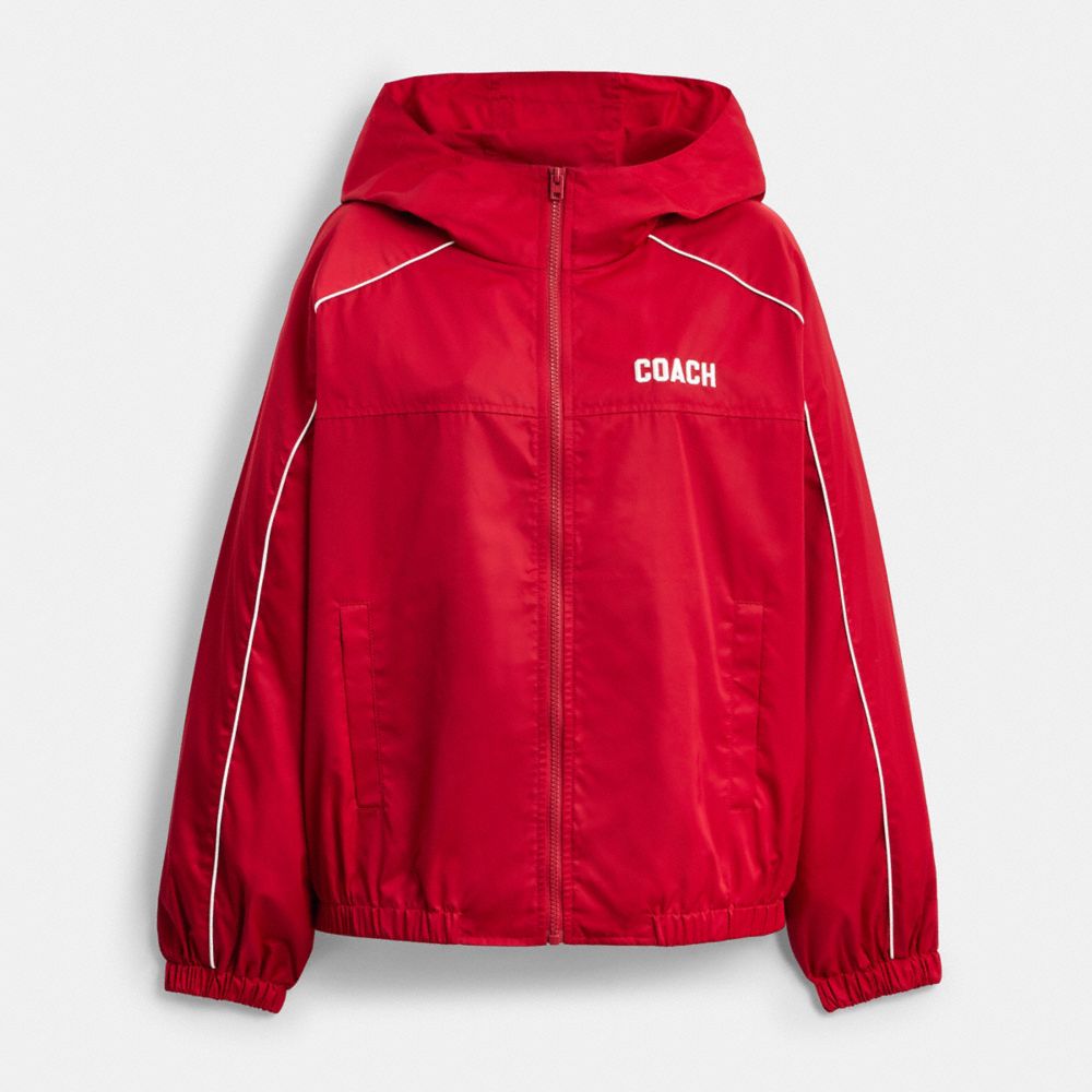 Coach Windbreaker In Recycled Polyester In Red