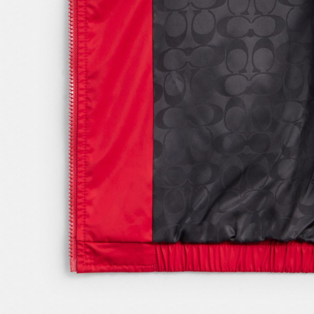 Coach Windbreaker In Recycled Polyester In Red