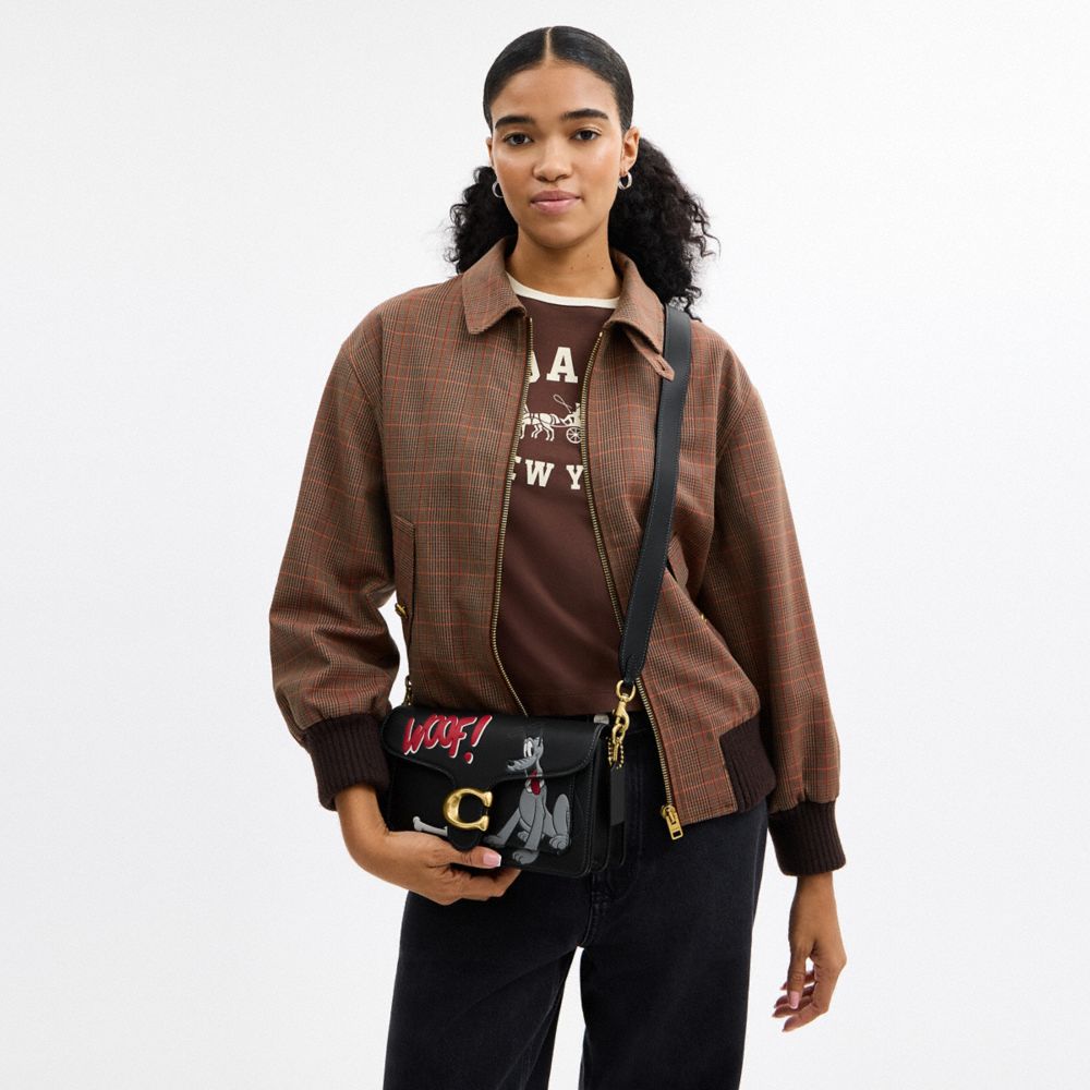 Disney X Coach Tabby Shoulder Bag 26 With Pluto