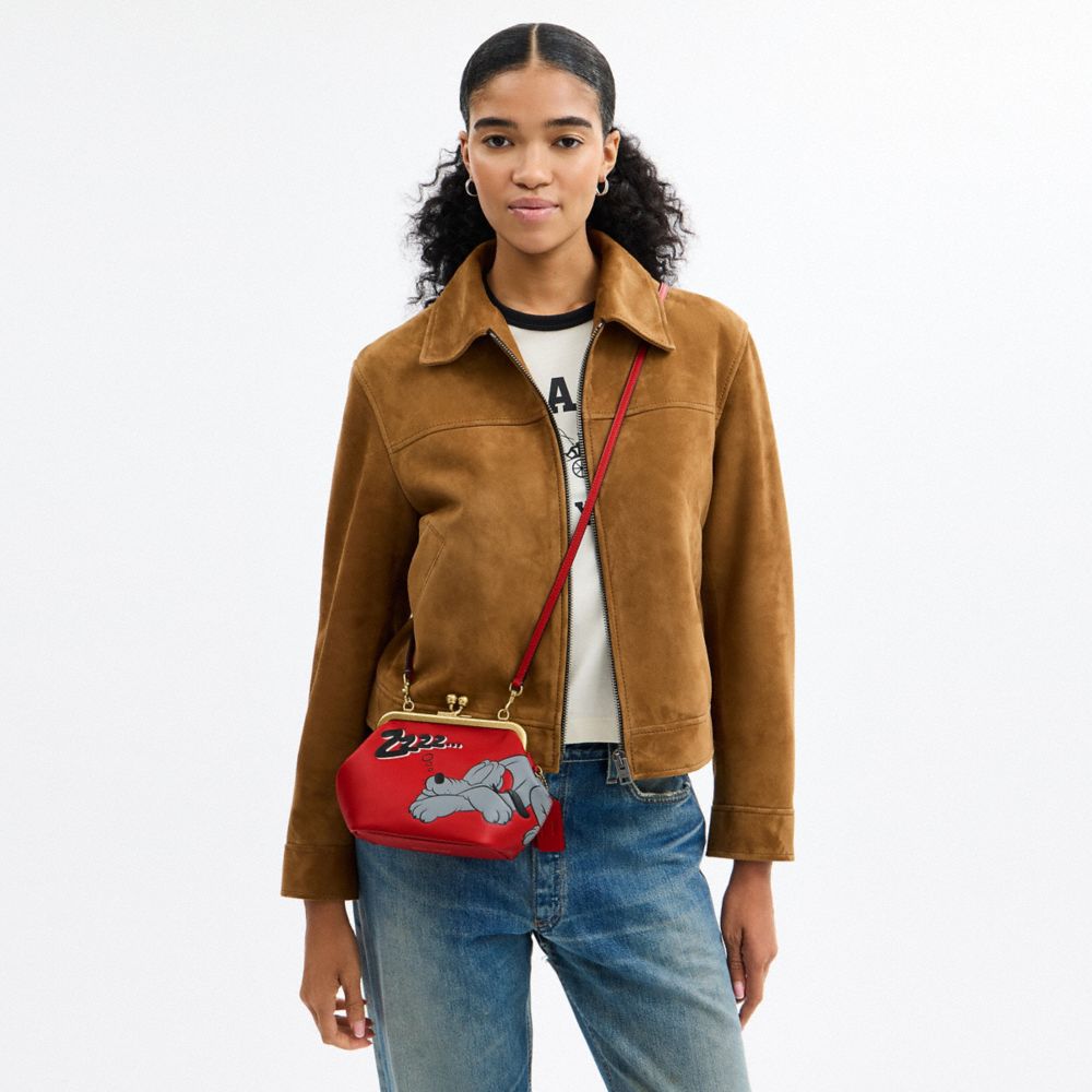 COACH®,Laiton/Rouge Multi,Detail View