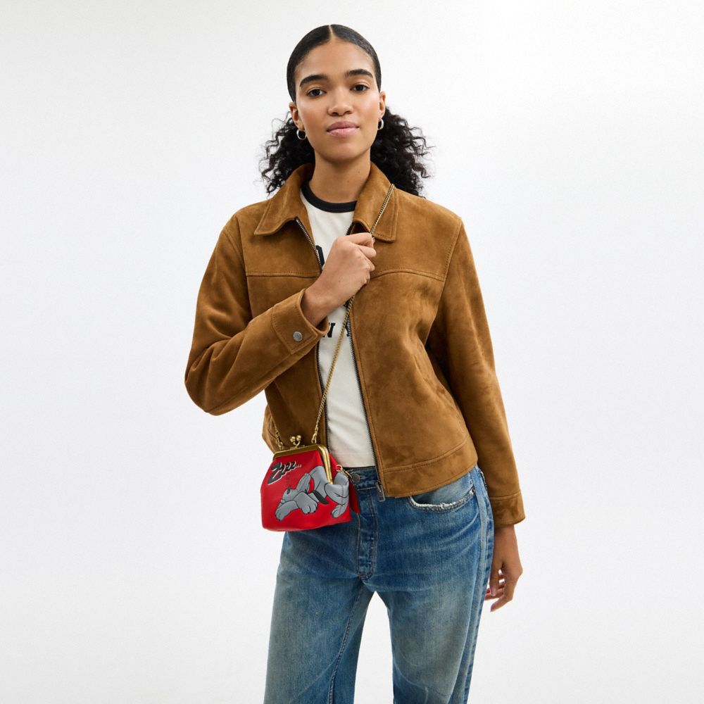 COACH®,Laiton/Rouge Multi,Detail View