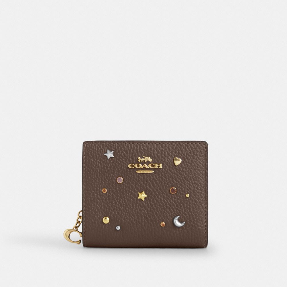 COACH®,Snap Wallet With Rivets,,Front View