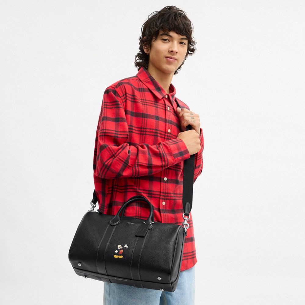 Disney X Coach Compass Bag 35 With Mickey Mouse