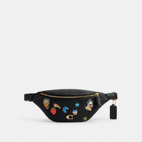 Мужские сумки Coach Disney X Coach Charter Belt 7 With Sticker Print