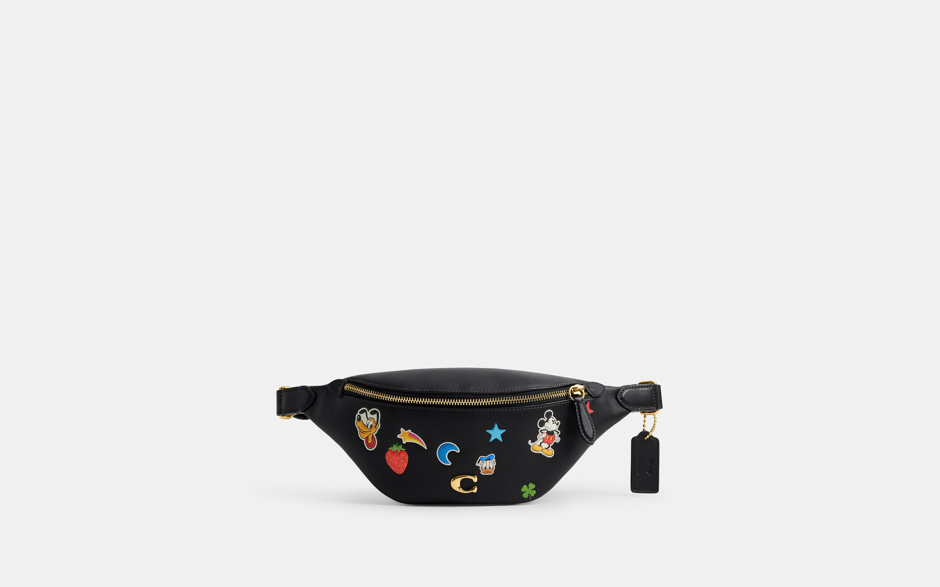 Disney X Coach Charter Belt Bag 7 With Sticker Print