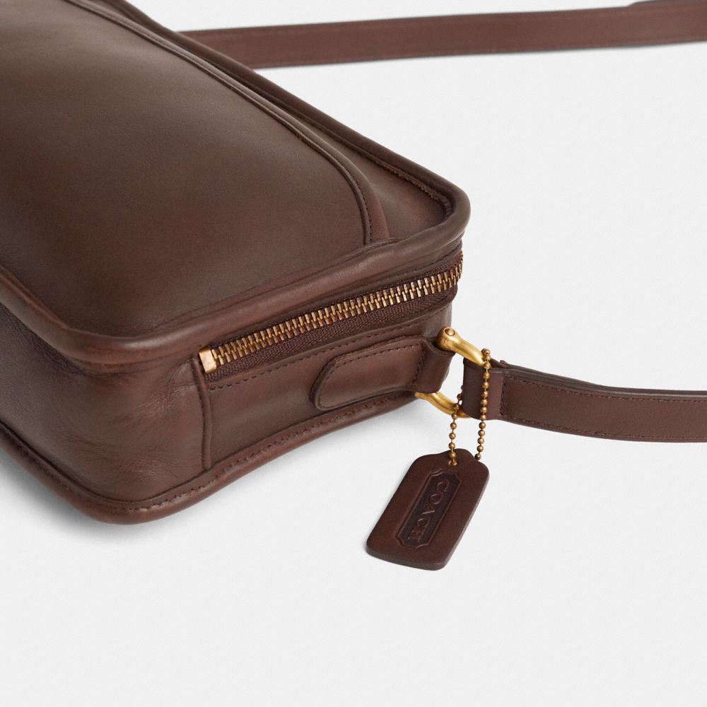 Vintage Multi Compartment Zip Bag
