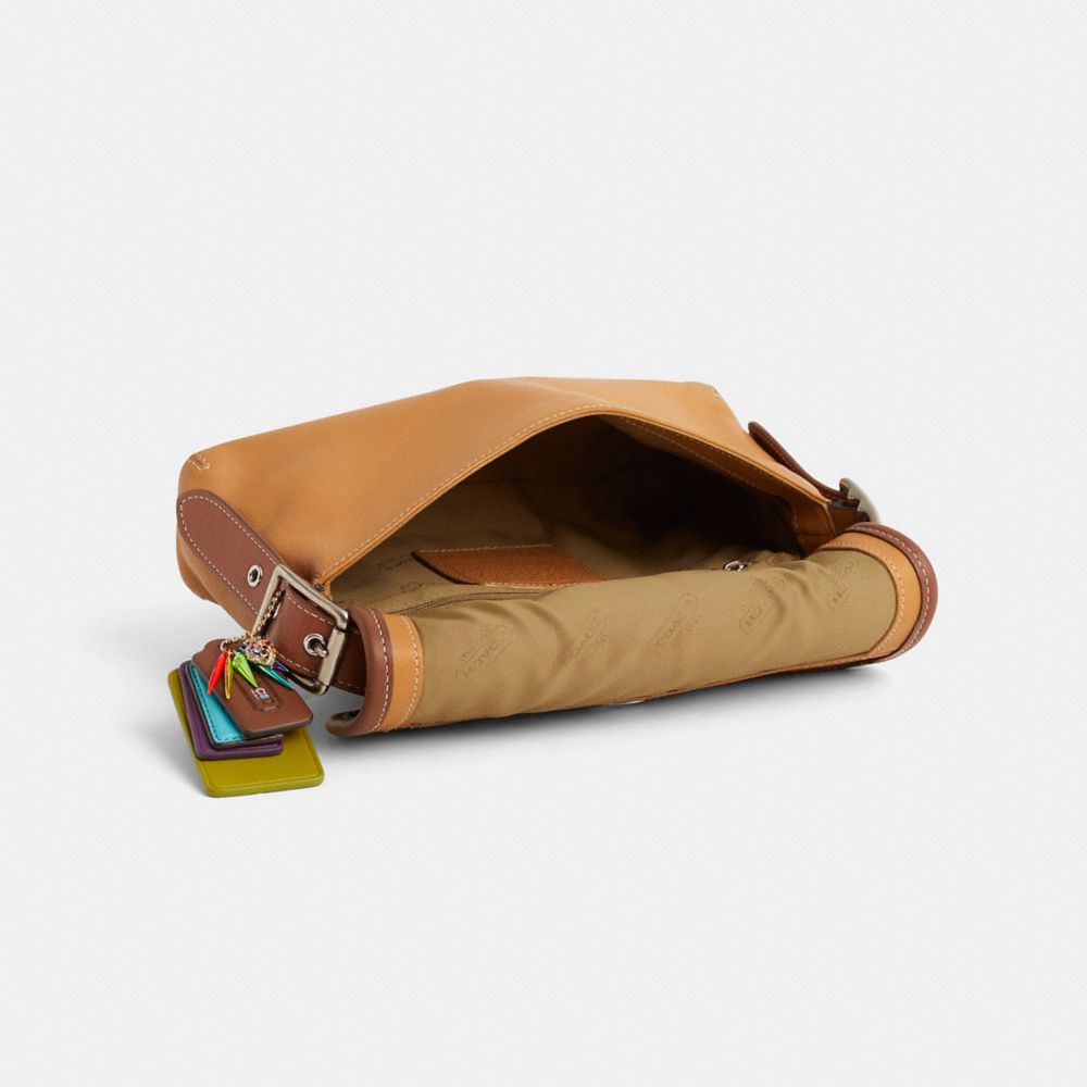 COACH®,Upcrafted Vintage Legacy Studio Demi Flap Bag,,Inside View,Top View