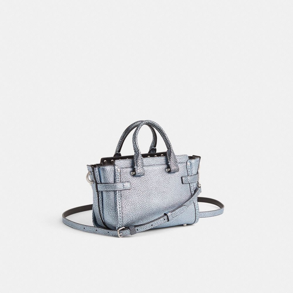 COACH®,Upcrafted Coach Swagger Shoulder Bag 20,,Angle View