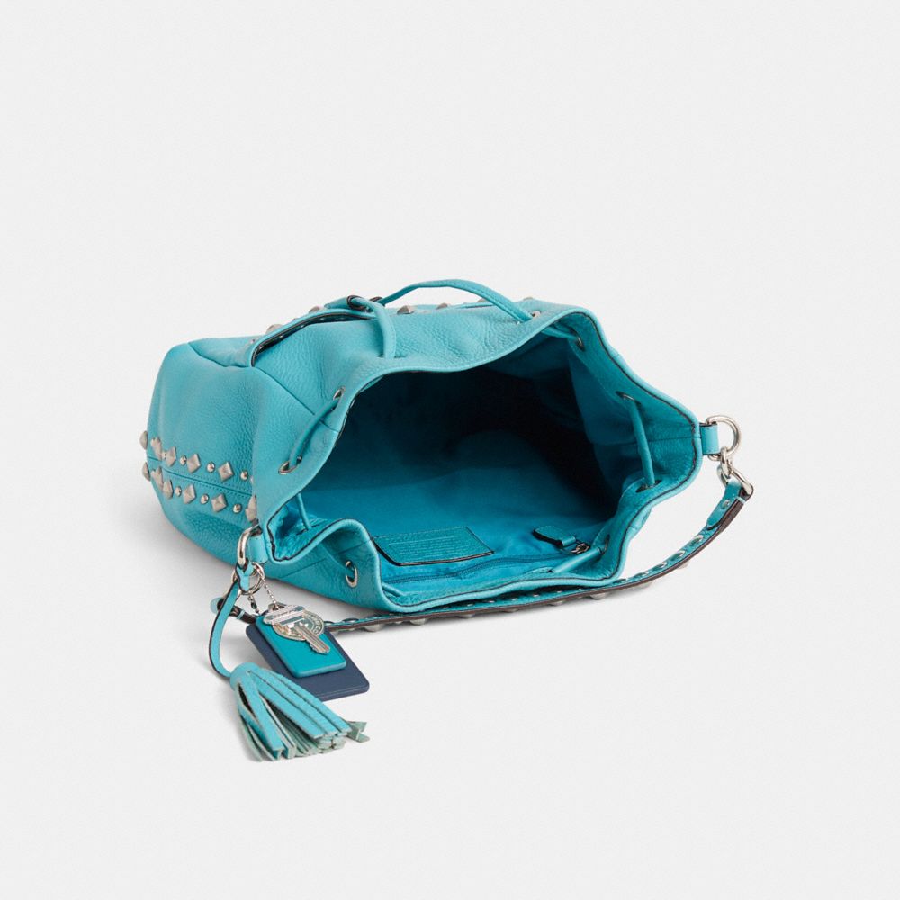 COACH®,Upcrafted Avery Drawstring Bag,,Inside View,Top View