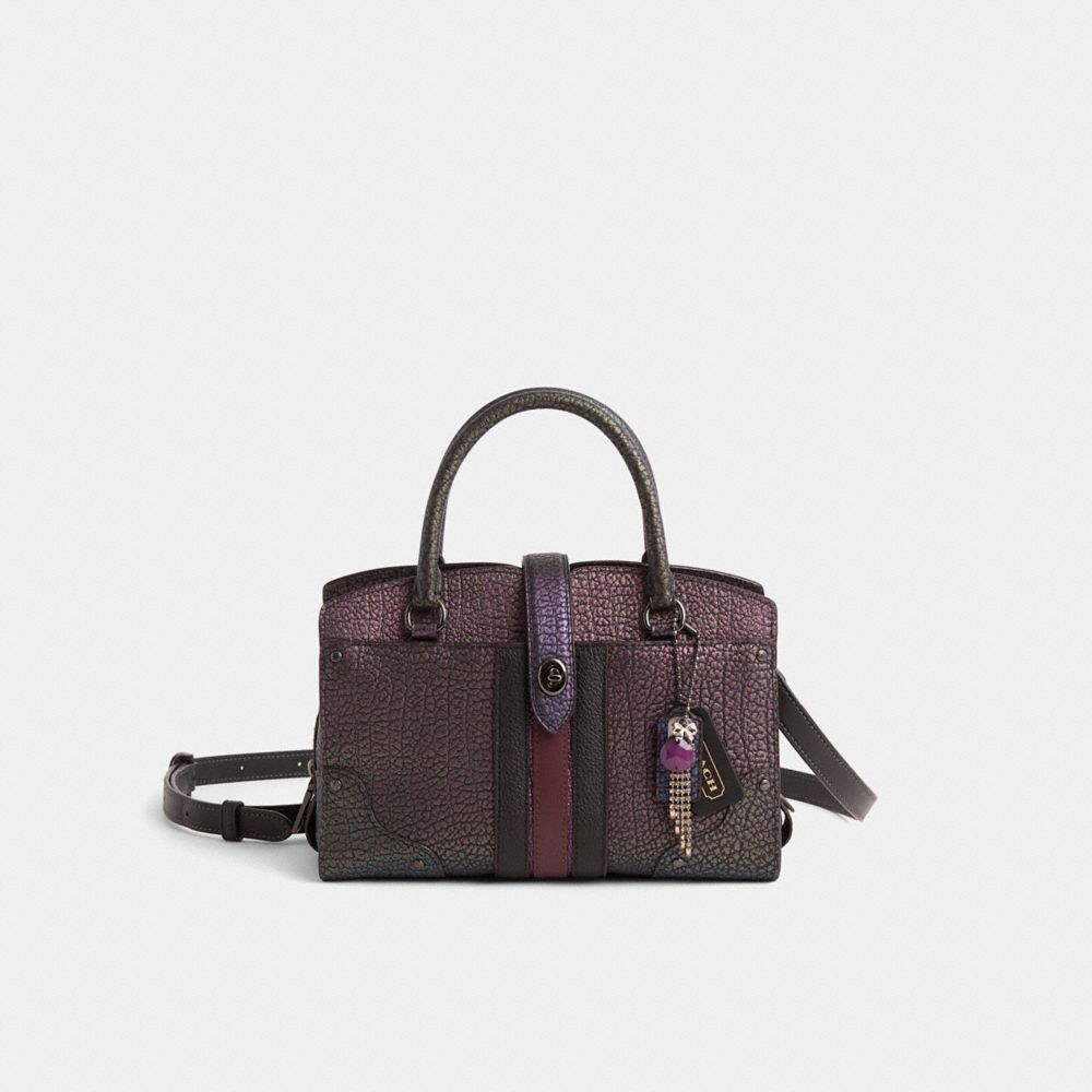 Coach Upcrafted Mercer Satchel 24 In Hologram Leather
