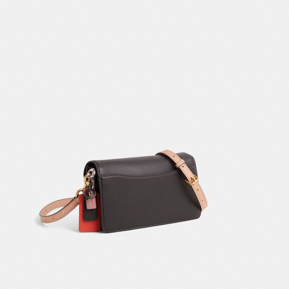 COACH®,Upcrafted Tabby Shoulder Bag 26,Black,Angle View