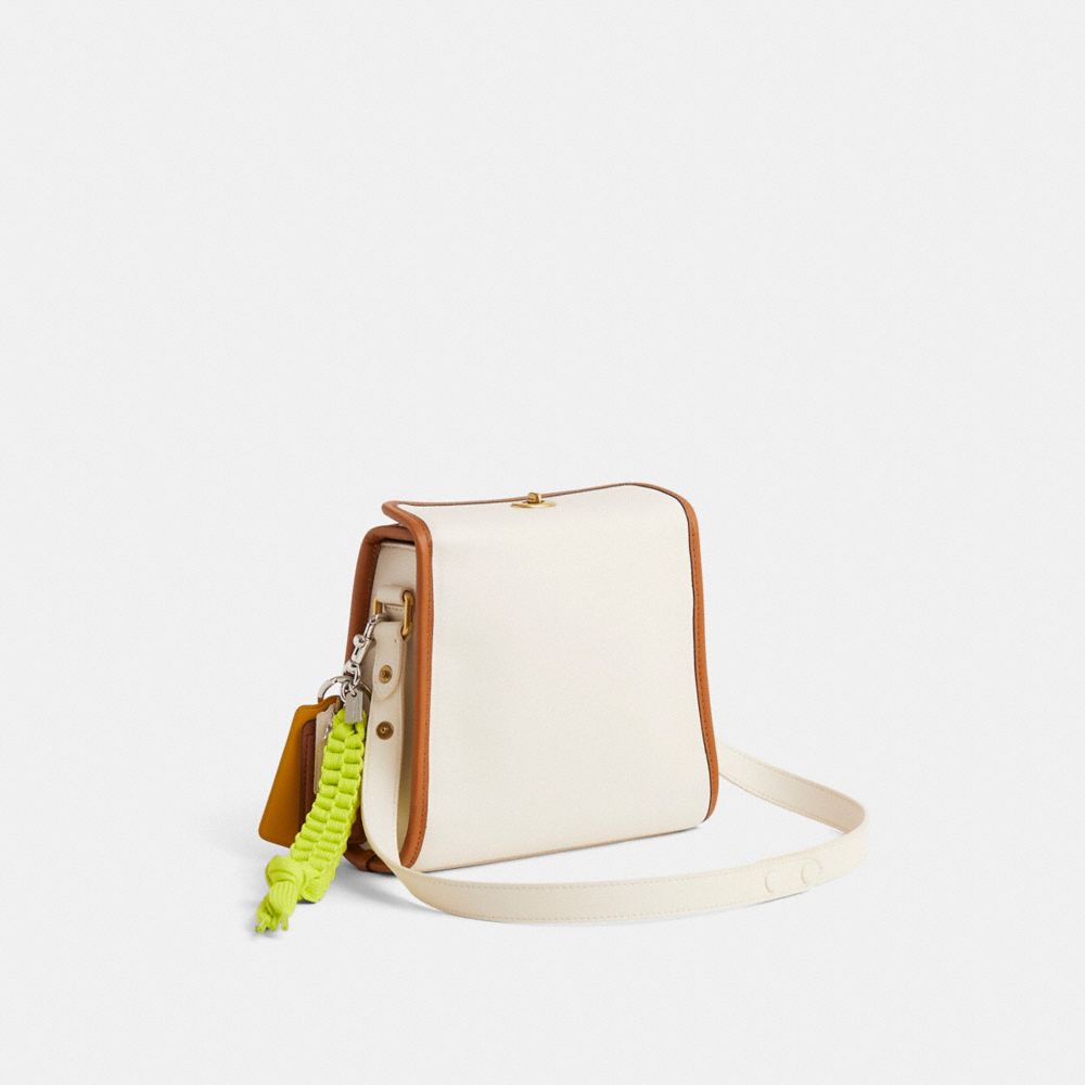 COACH®,Upcrafted Turnlock Shoulder Bag,,Angle View