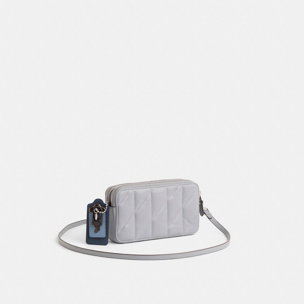COACH®,Upcrafted Kira Crossbody,Gray,Angle View