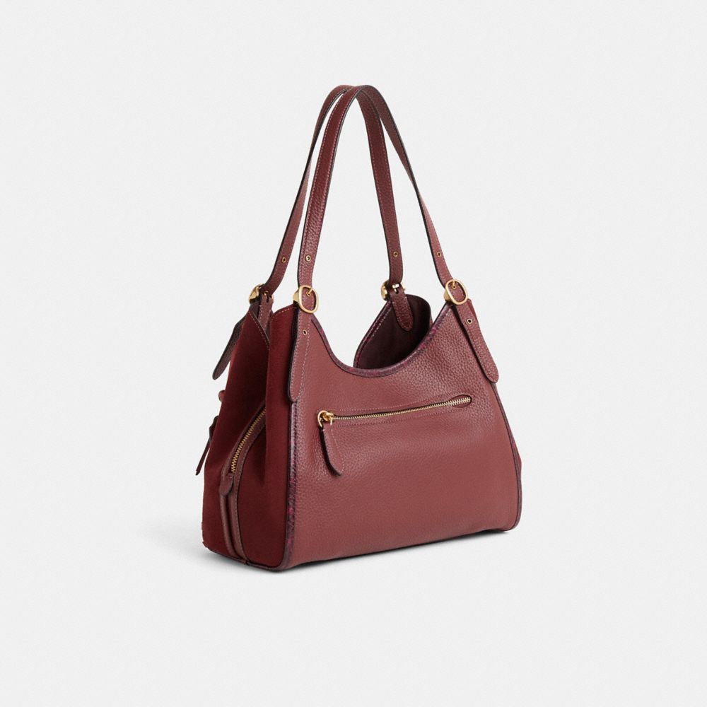 COACH®,Upcrafted Lori Shoulder Bag,,Angle View
