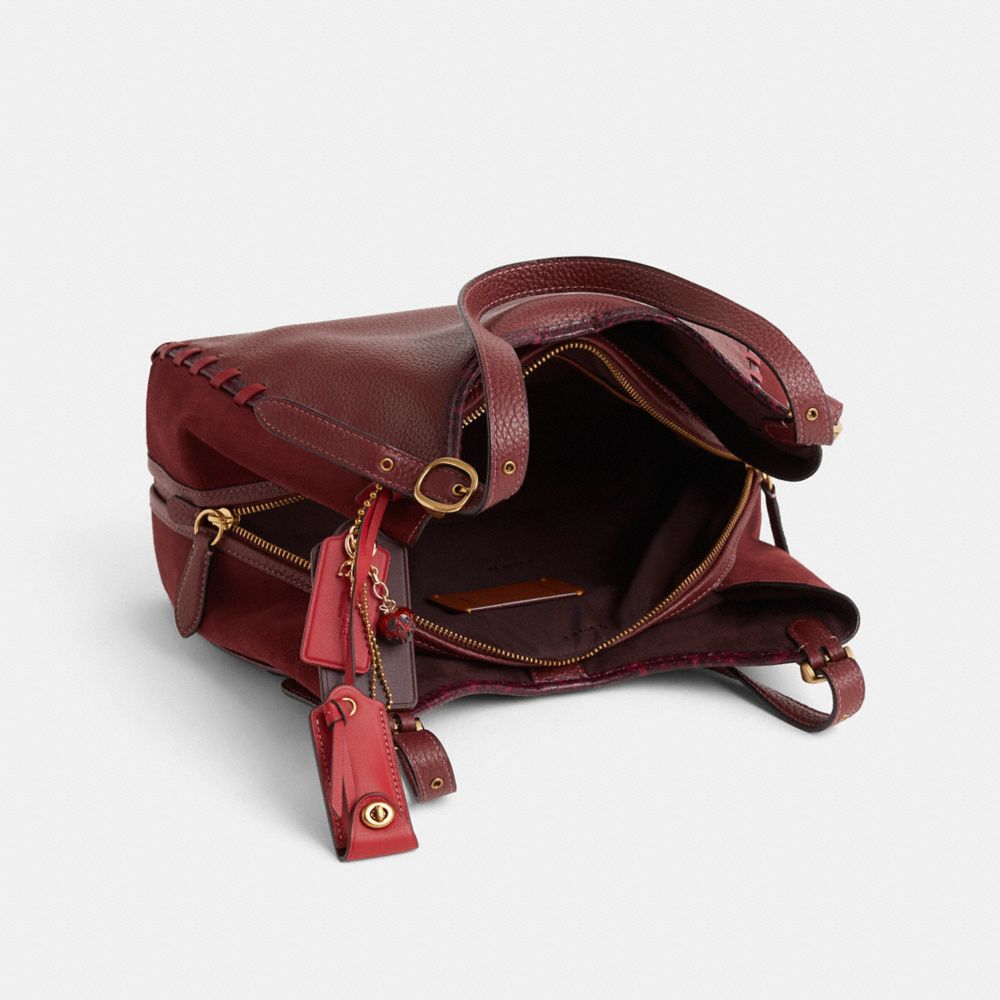 COACH®,Upcrafted Lori Shoulder Bag,,Inside View,Top View