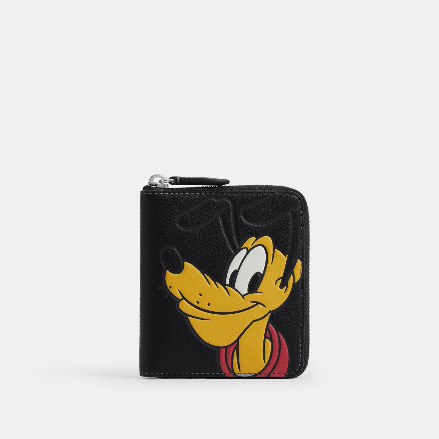 Мужские кошельки Disney X Coach Zip Around Coin With Pluto, цвет: Чёрный — фото 1