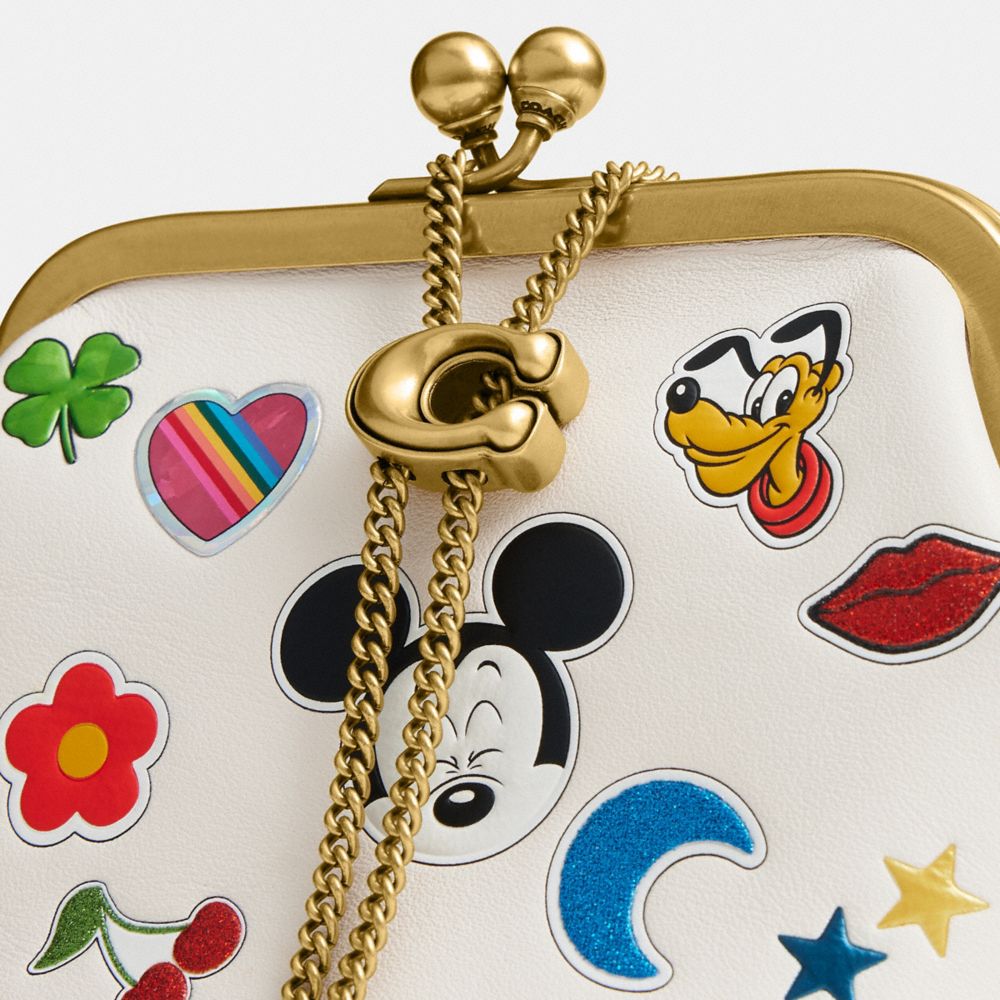 【DISNEY X COACH】キスロック フレーム バッグ 10 / ステッカー プリント 5