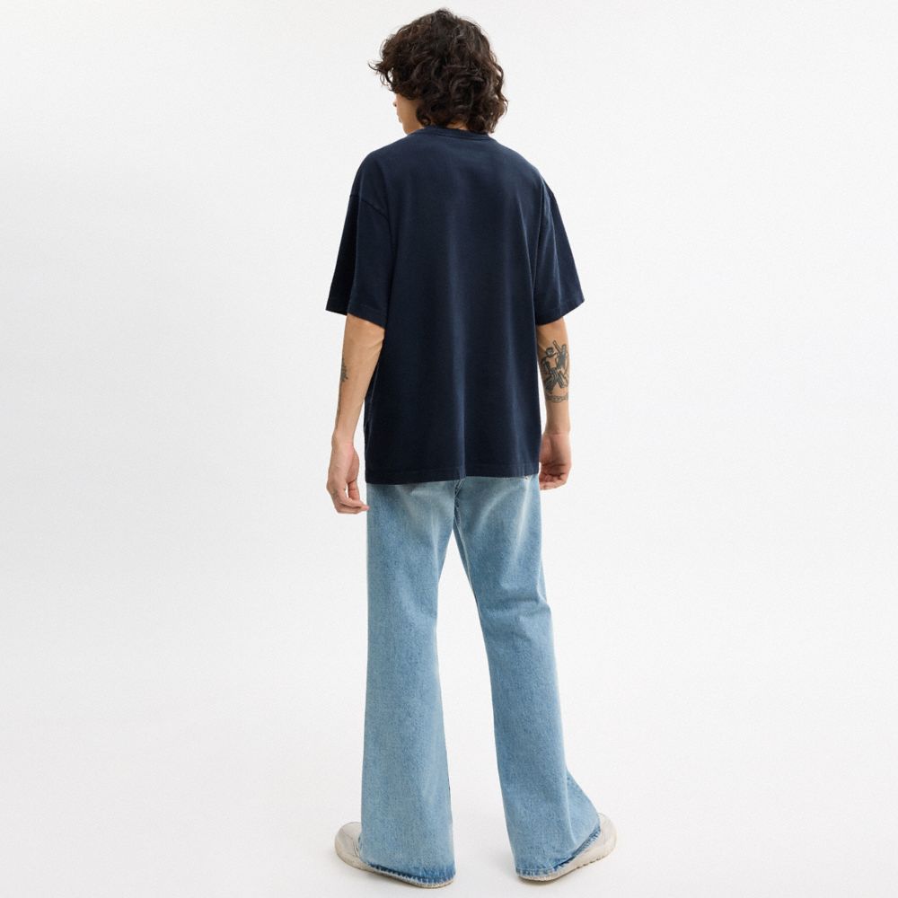 COACH®,Subway Relaxed T-Shirt In Organic Cotton,,Scale View