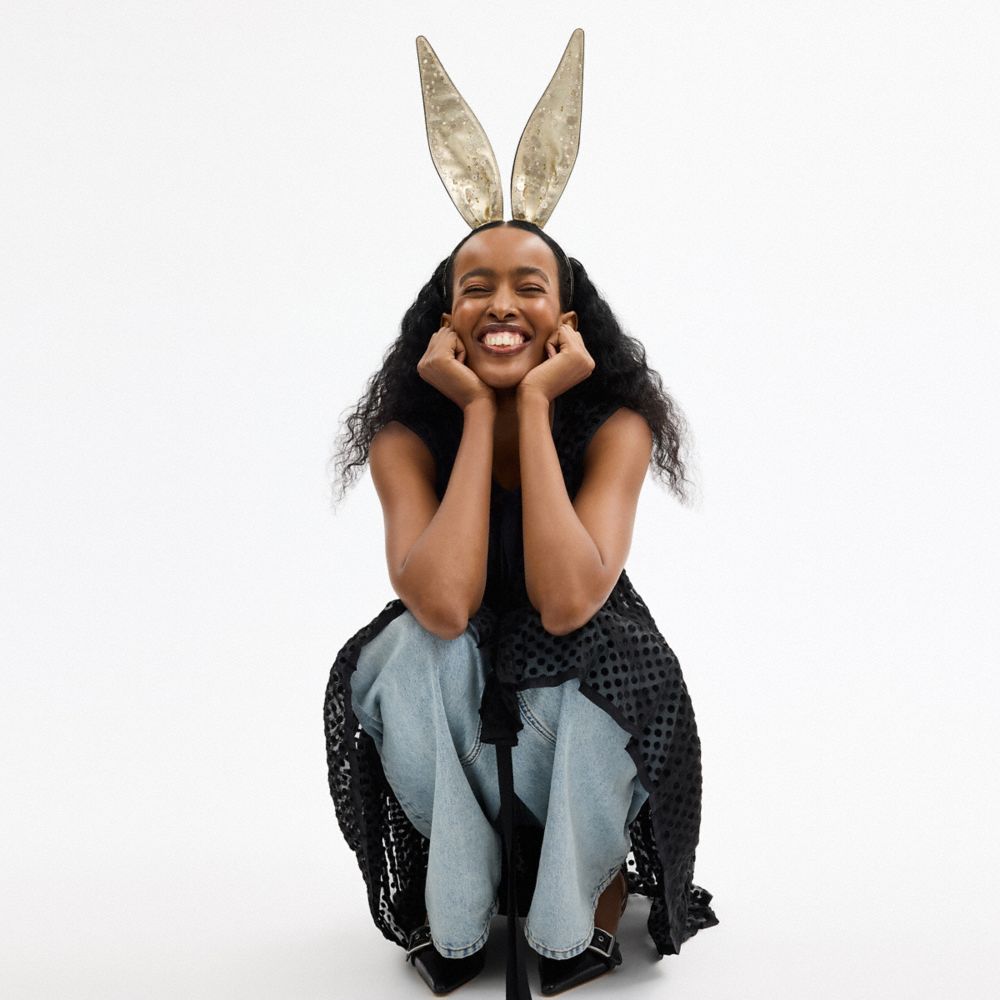 Женские аксессуары для волос Coach Bunny Ears Headband — фото 2