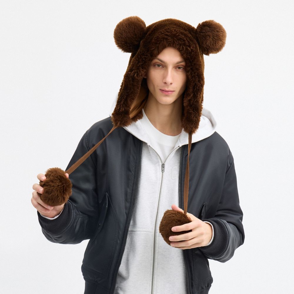 Teddy Shearling Trapper Hat