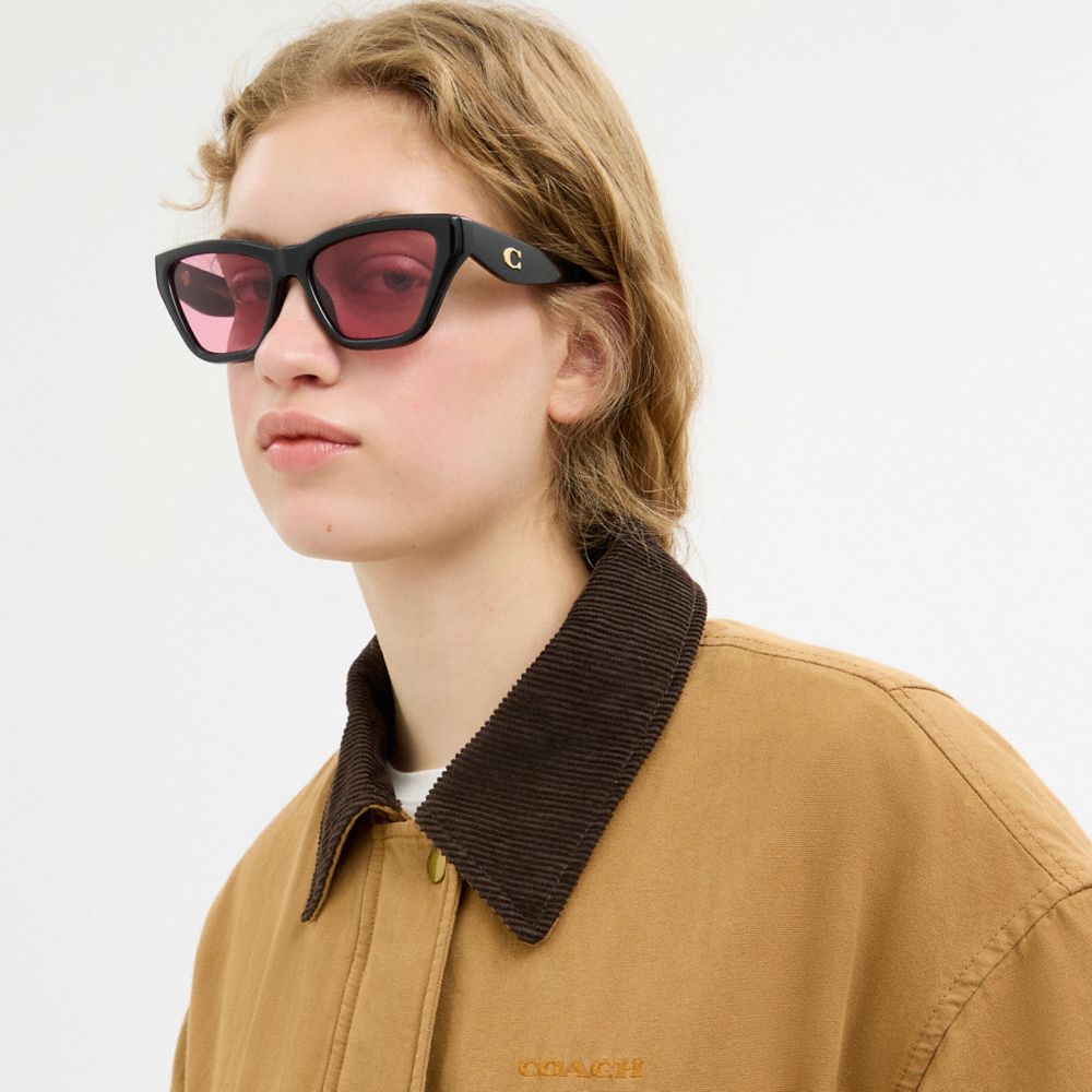 Coach C Hardware Cat Eye Sunglasses — фото 4
