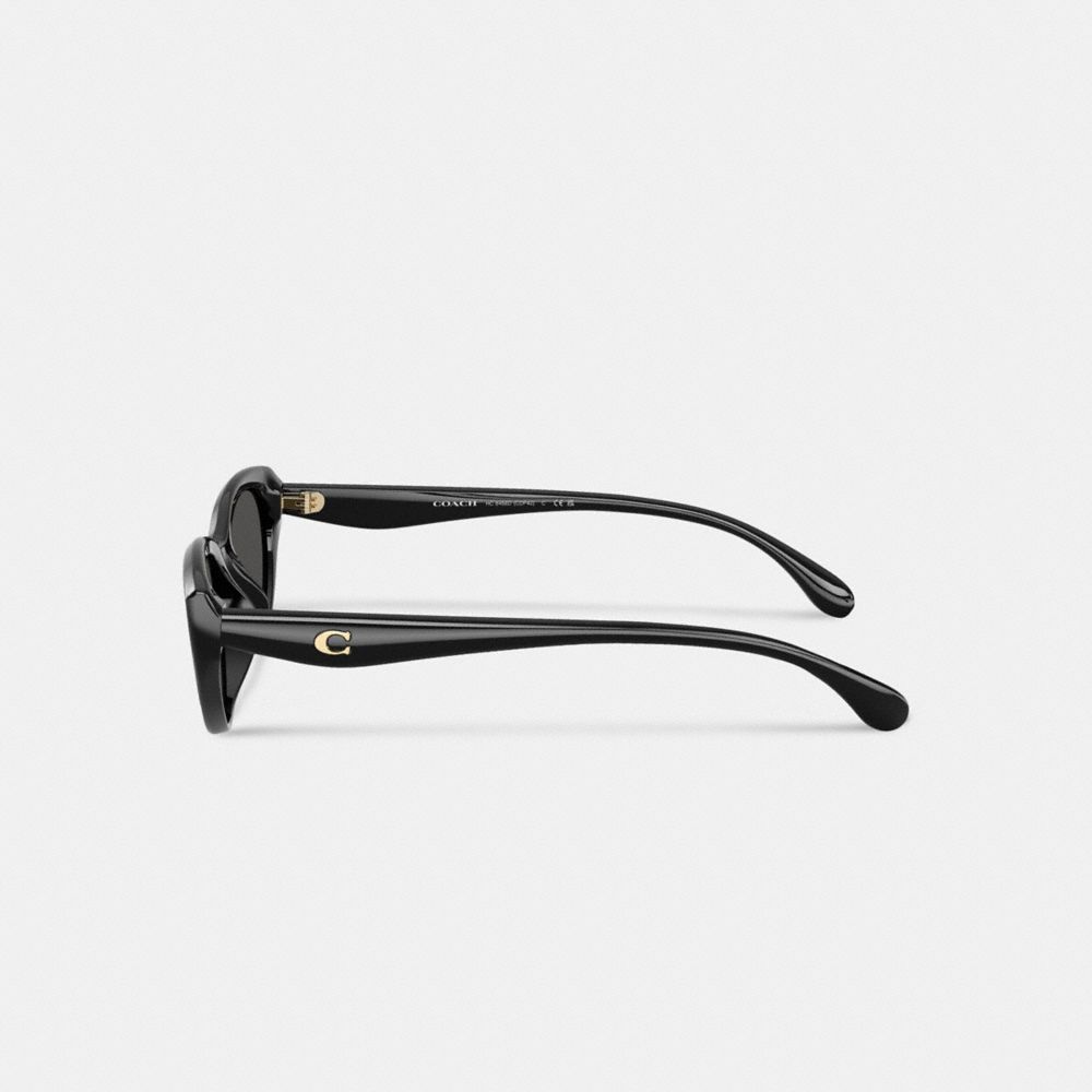 COACH®,C Hardware Oval Cat Eye Sunglasses,,Alternate View