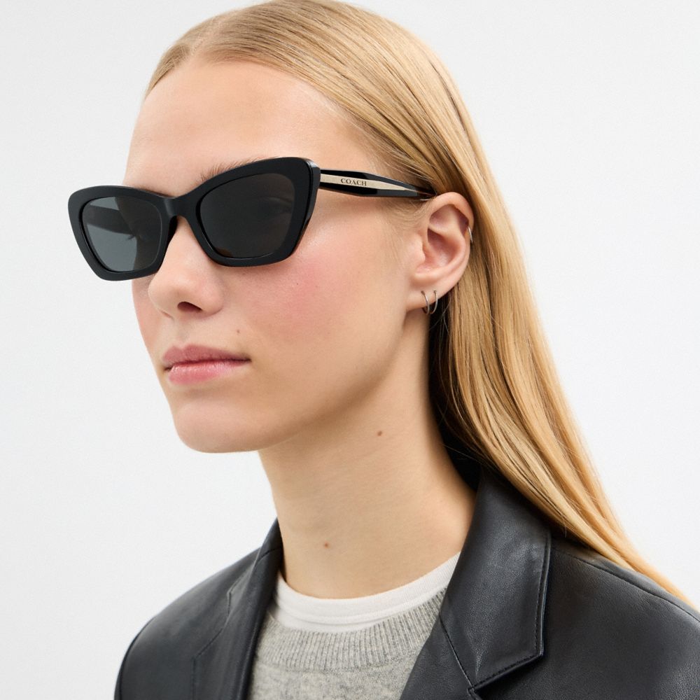 Coach Wire Cat Eye Sunglasses — фото 4