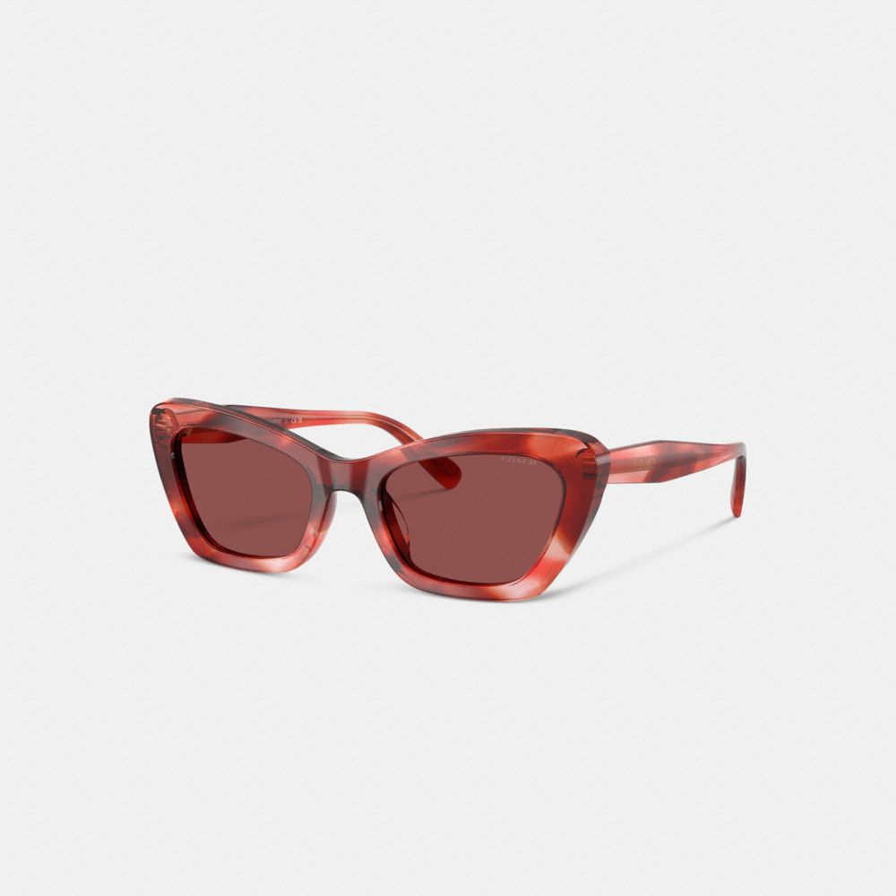 COACH®,Wire Cat Eye Sunglasses,,Front View