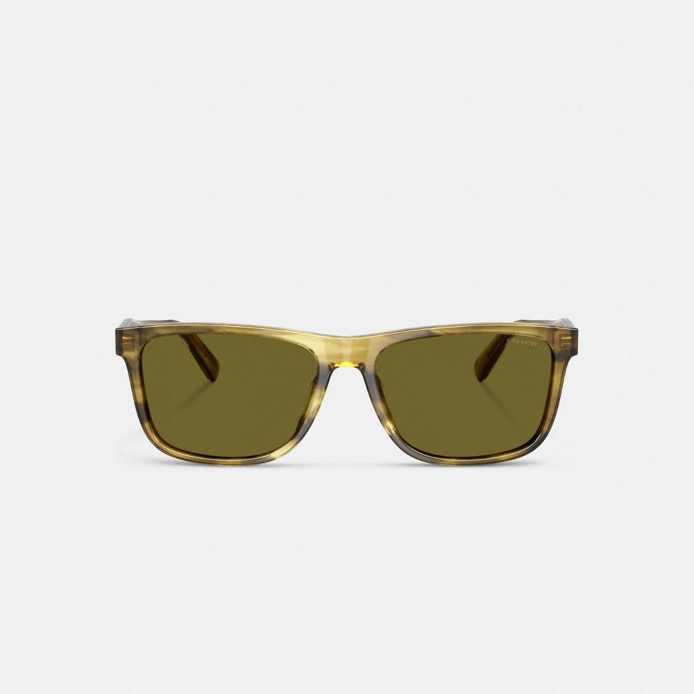 COACH®,Square Sunglasses,,Inside View,Top View