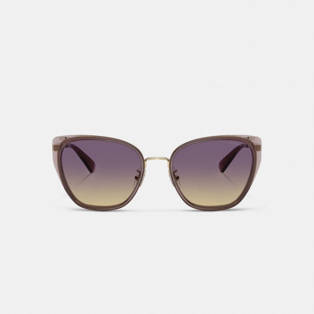 Coach C Hardware Metal Square Sunglasses — фото 2