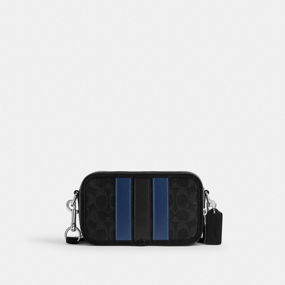 COACH®,Argenté/Noir Multi,Front View