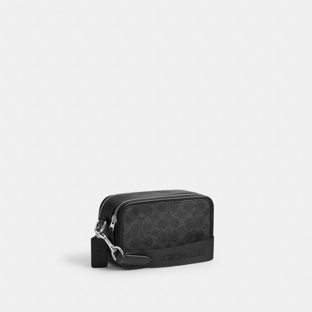 COACH®,Argenté/Noir Multi,Angle View